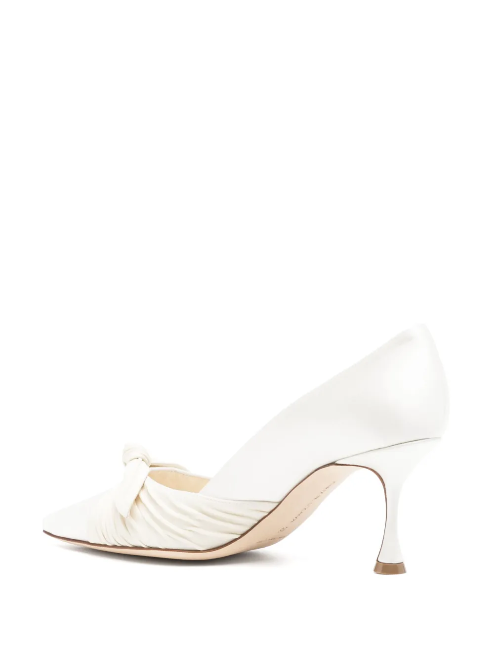 Manolo Blahnik 70mm Terka pumps White