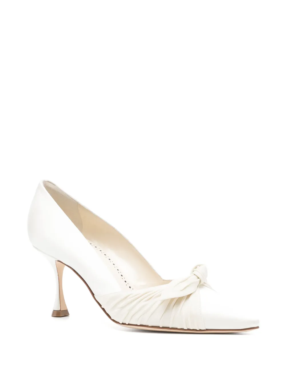 Manolo Blahnik 70mm Terka pumps - Wit