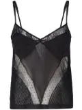 PINKO patchwork lingerie top - Black