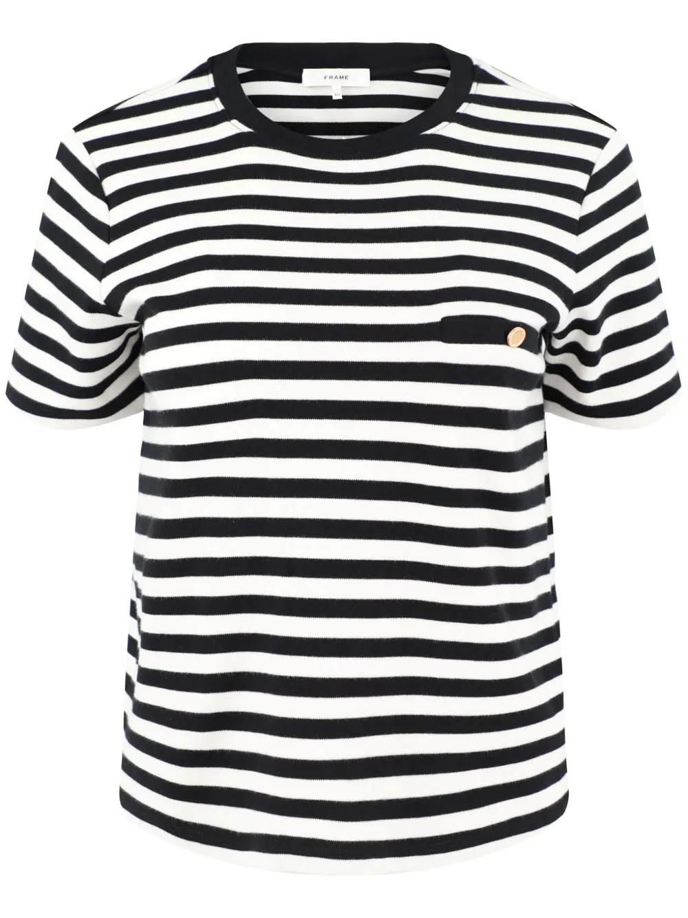 FRAME playera con motivo de rayas | negro | Image 1