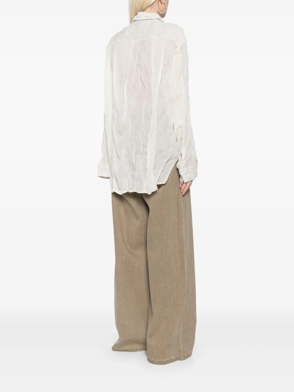 Christopher Esber Spliced blouse Beige