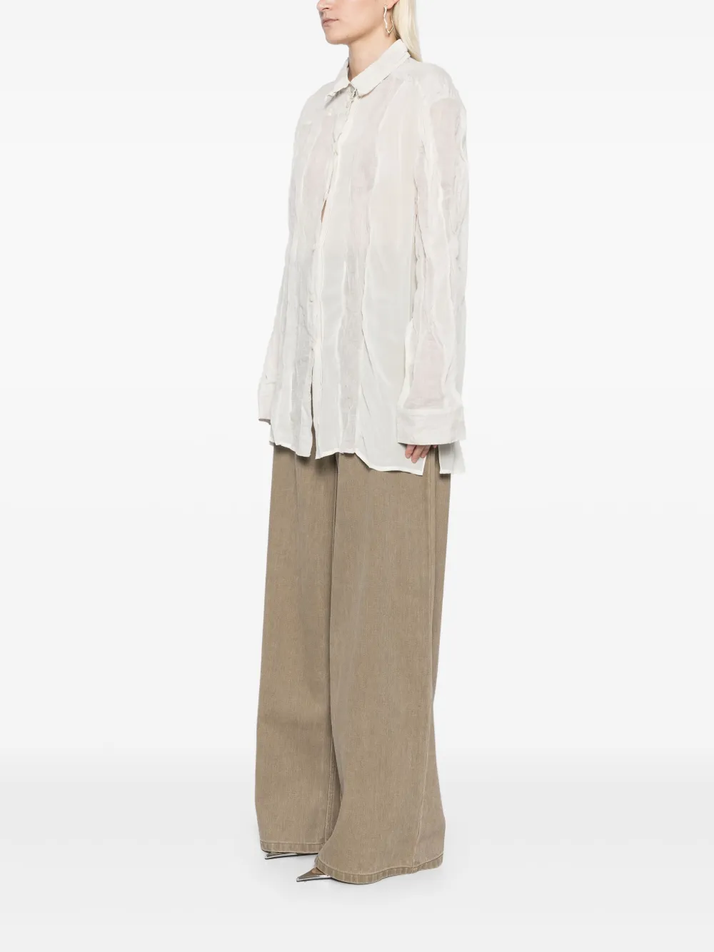 Christopher Esber Spliced blouse Beige
