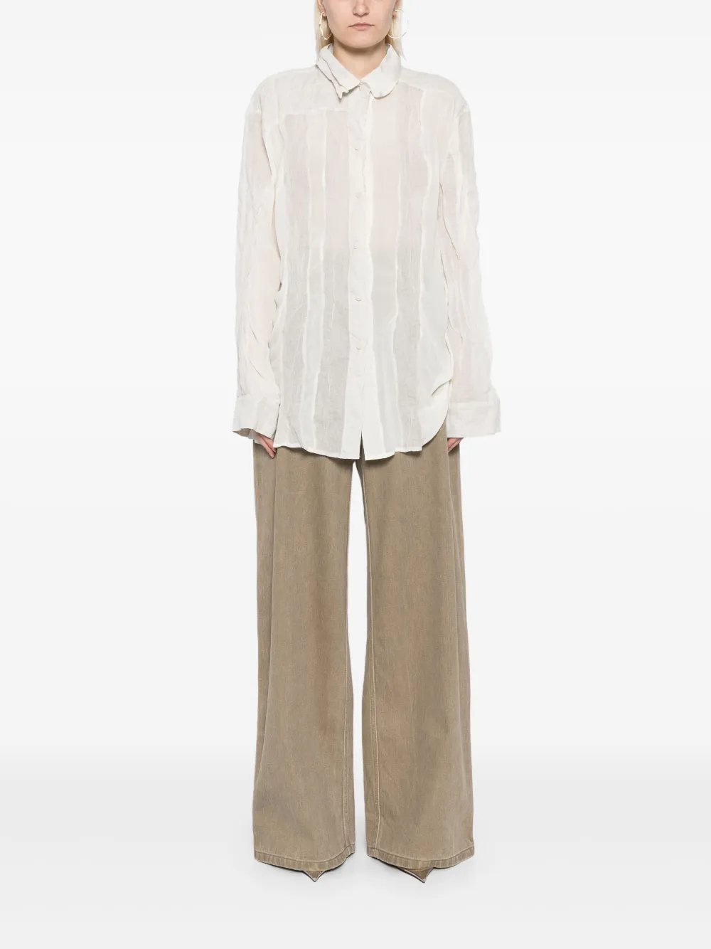Christopher Esber Spliced blouse - Beige