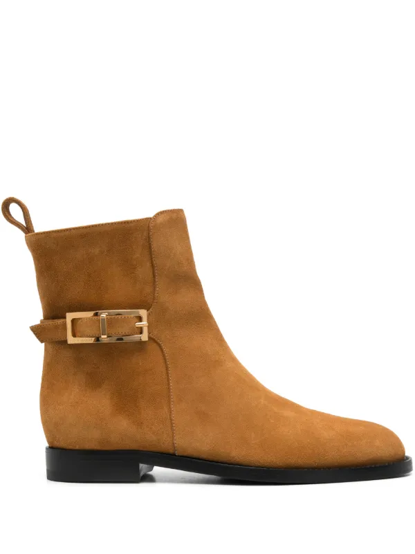 Sergio Rossi Stiefel Aus Wildleder Braun FARFETCH AT