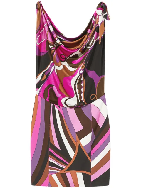 PUCCI vestido corto con estampado Orchidee and Iride