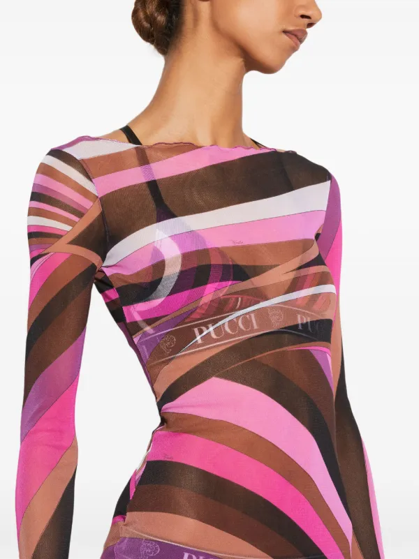 PUCCI プッチ ワンピース Iride sheer tulle maxi dress986961 Iride sheer tulle maxi dress in multicoloured - Pucci