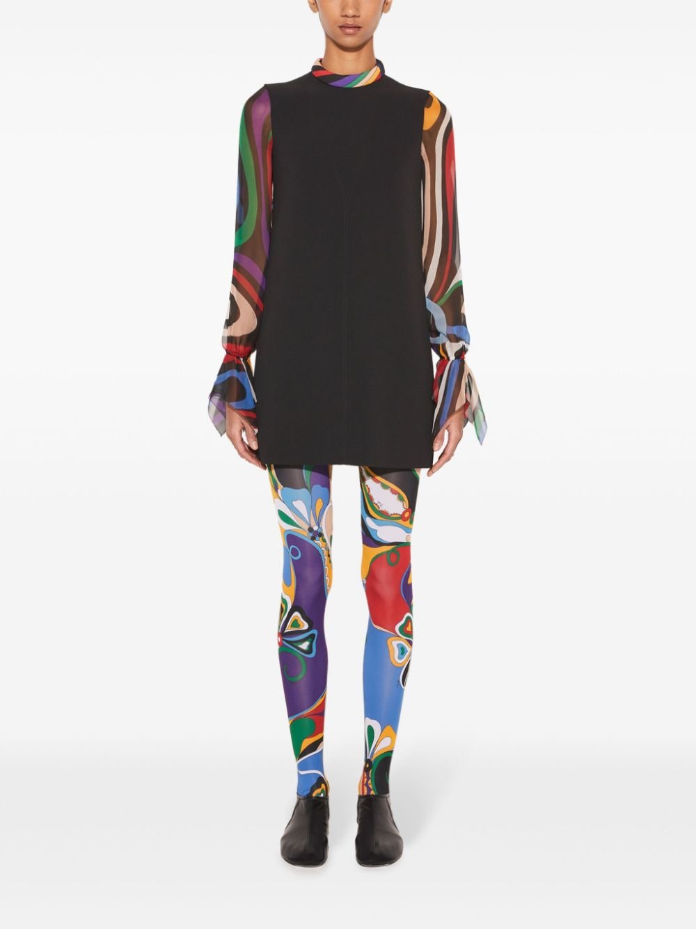 PUCCI Mini-jurk met print - Zwart