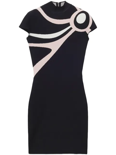 PUCCI vestido corto con motivo Marmo en jacquard