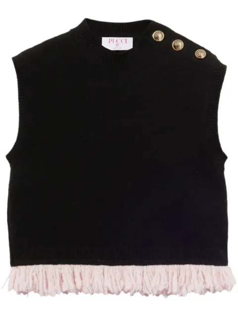 PUCCI fringed crop top