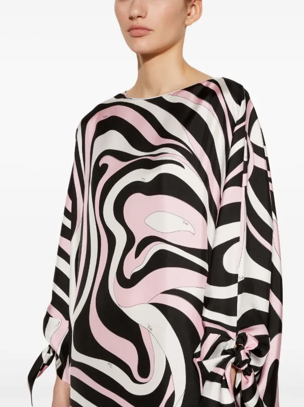 PUCCI abstract-pattern Print Maxi Dress Black FARFETCH IN