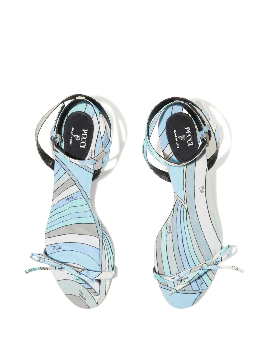 PUCCI Sandalen met Iride-print Blauw