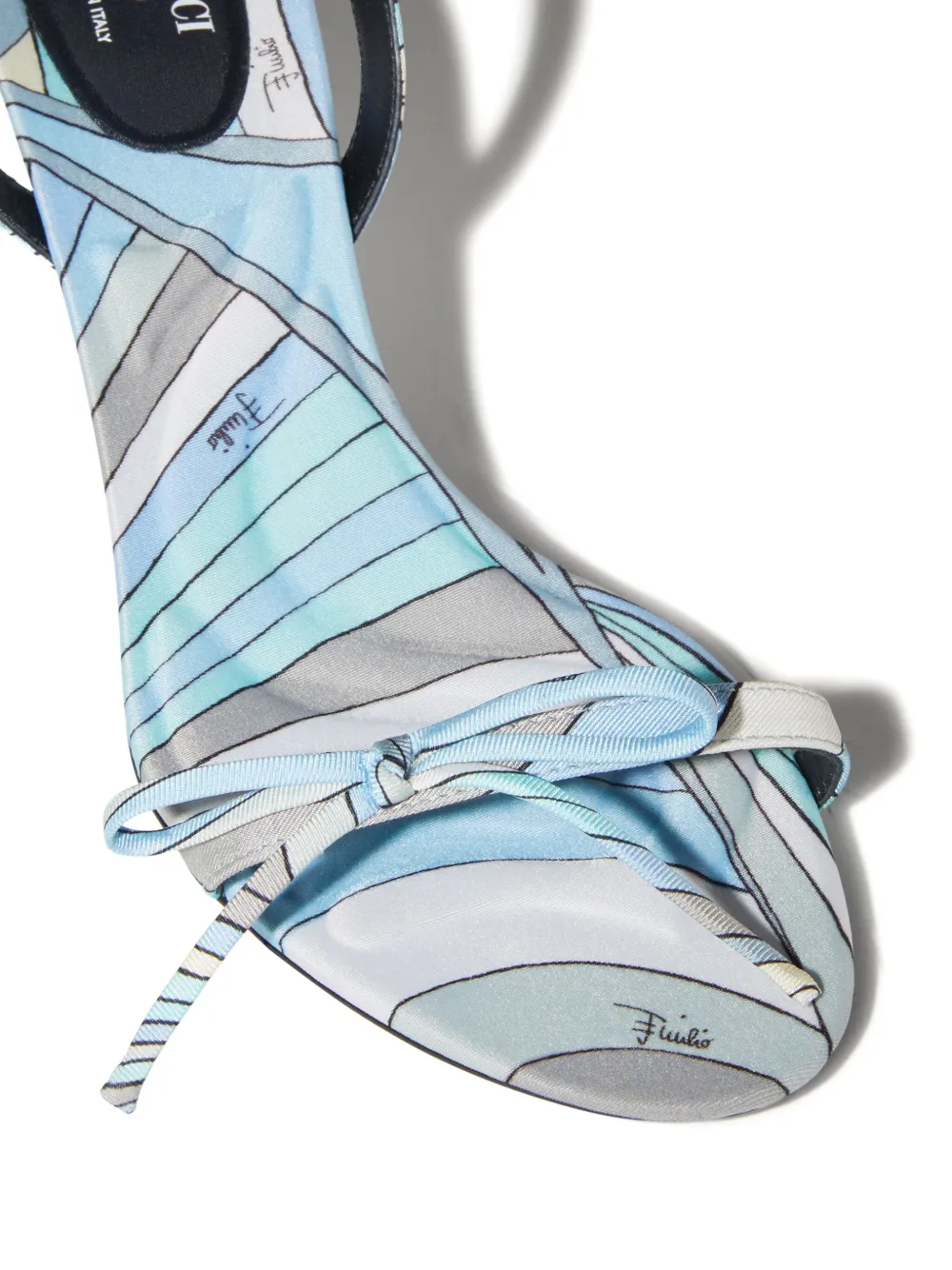PUCCI Sandalen met Iride-print - Blauw