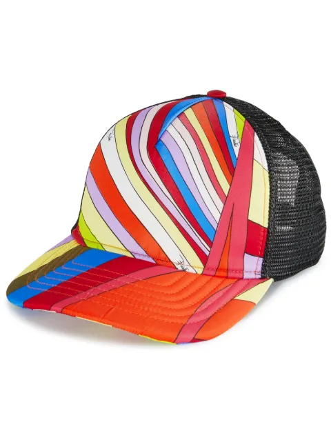 PUCCI iride-print mesh cap
