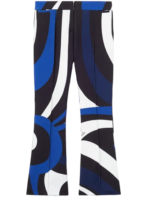 PUCCI pantalones acampanados con estampado Marmo