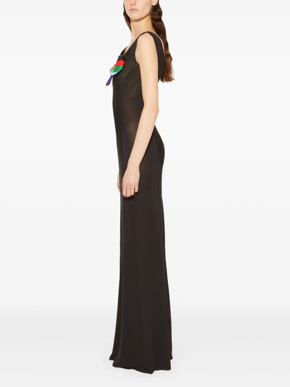 PUCCI Maxi-jurk met strikdetail Zwart