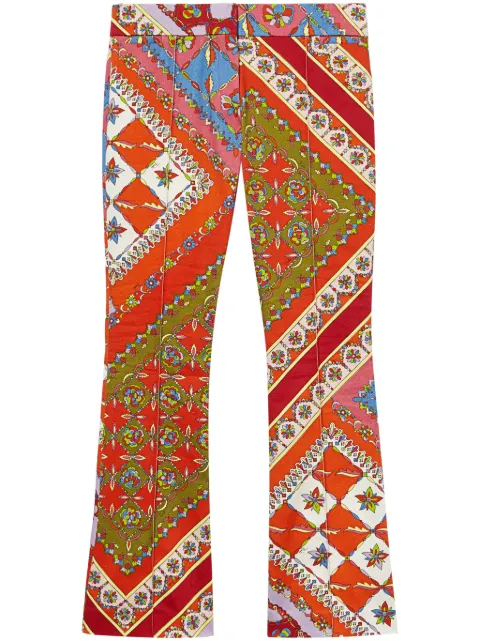 PUCCI pantalones acampanados con estampado Festa