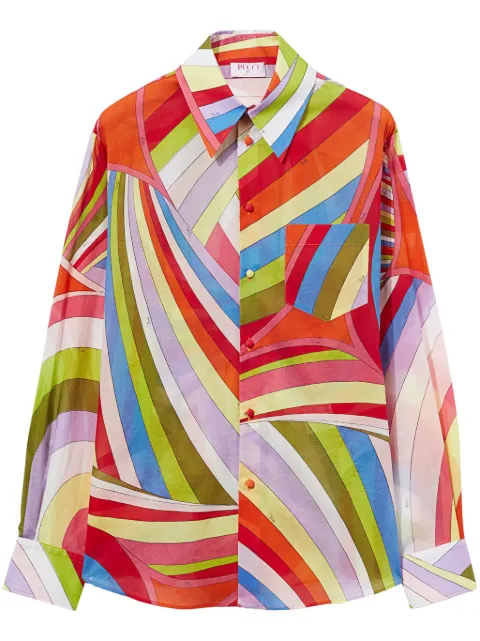 PUCCI camisa con estampado Iride
