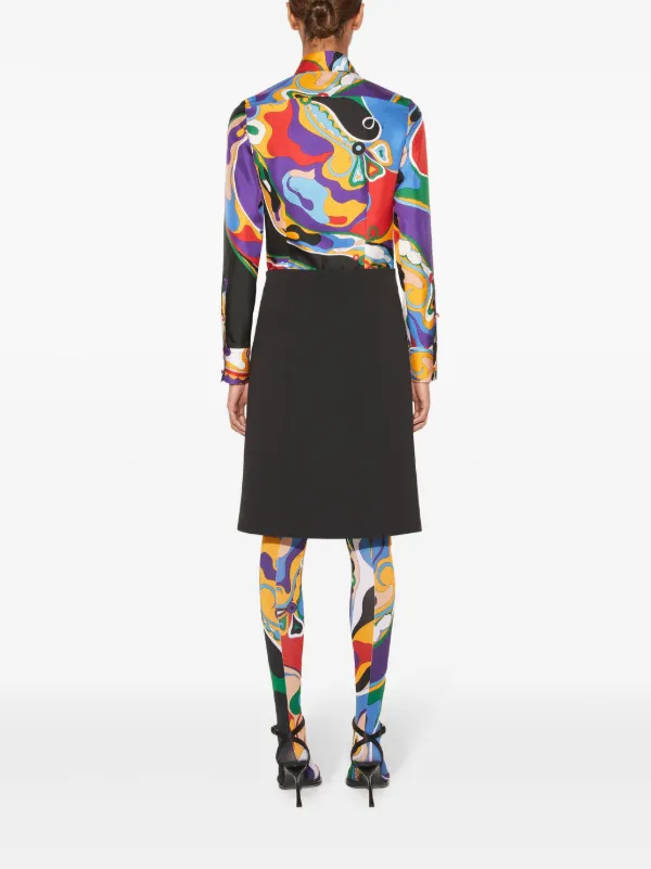 【送料&関税込】Pucci Wrap Skirt PUCCI Printed silk-twill mini wrap skirt | NET-A-PORTER