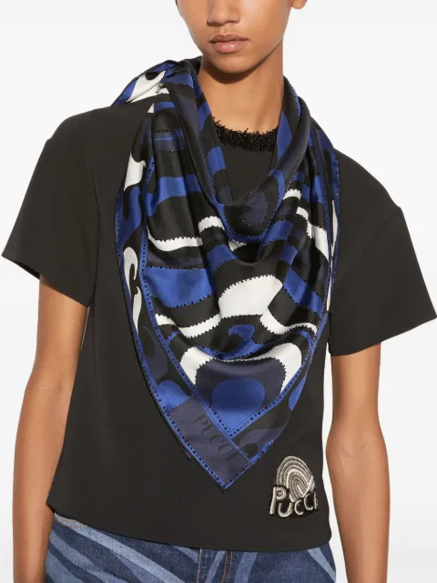 PUCCI large Marmo-print silk scarf 4UGB494UC23 - 2
