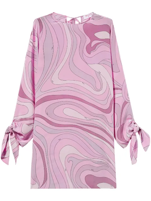 PUCCI abstract-pattern print mini dress