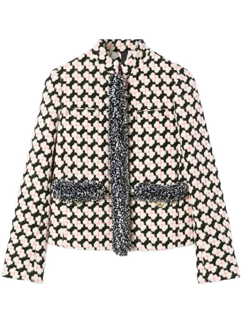PUCCI chamarra de tweed con flecos