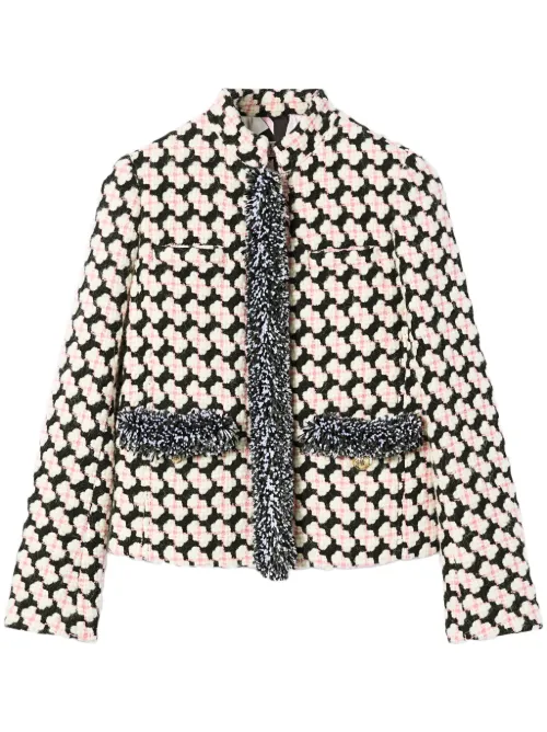 Veste en tweed à franges - PUCCI - Modalova