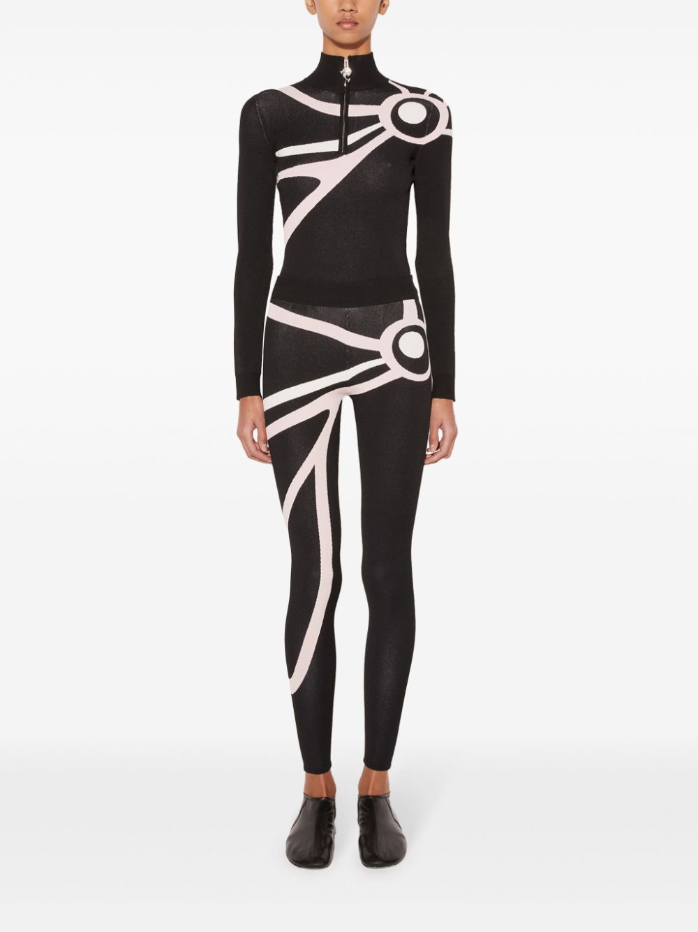 PUCCI Marmo-jacquard performance leggings - Zwart