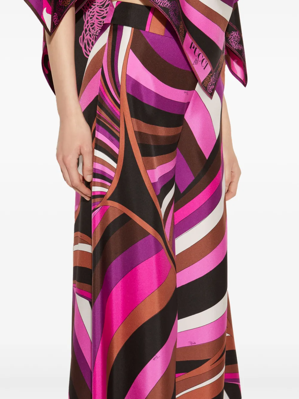 PUCCI Broek met logoprint Paars