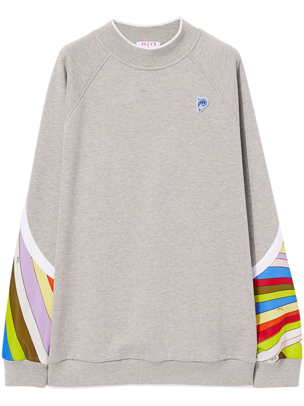 Pucci Iride-print Sweatshirt In Gray