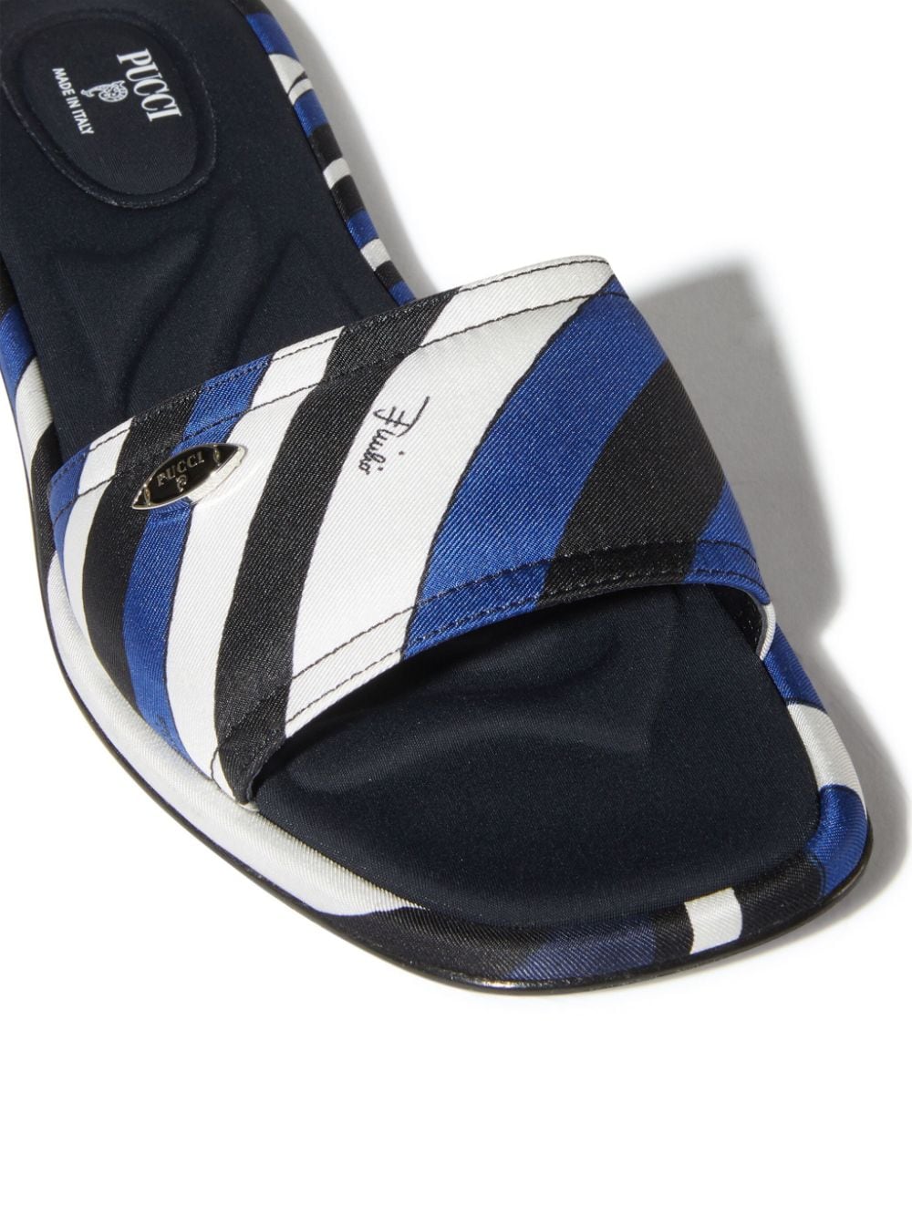 PUCCI Yummy Iride-print slides Blue