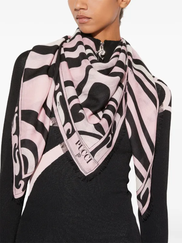 PUCCI Marmo-print Scarf | Pink | FARFETCH BN