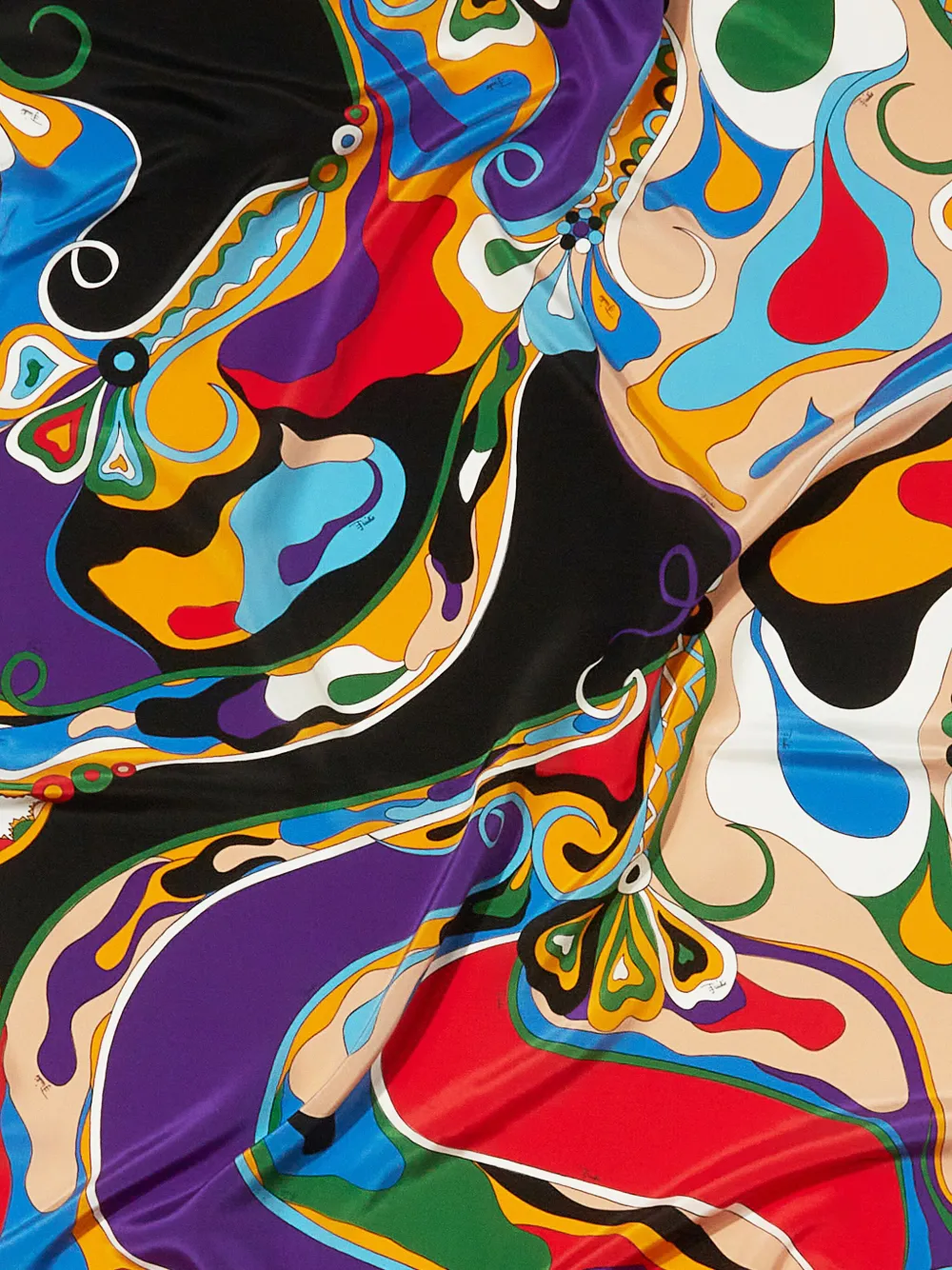 PUCCI Orchidee-print silk scarf - Paars
