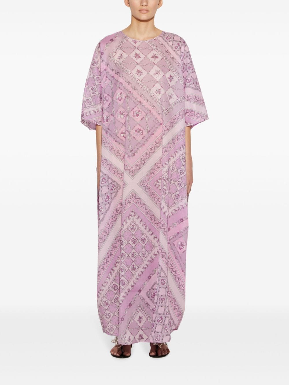 PUCCI Festa-print kaftan - Roze