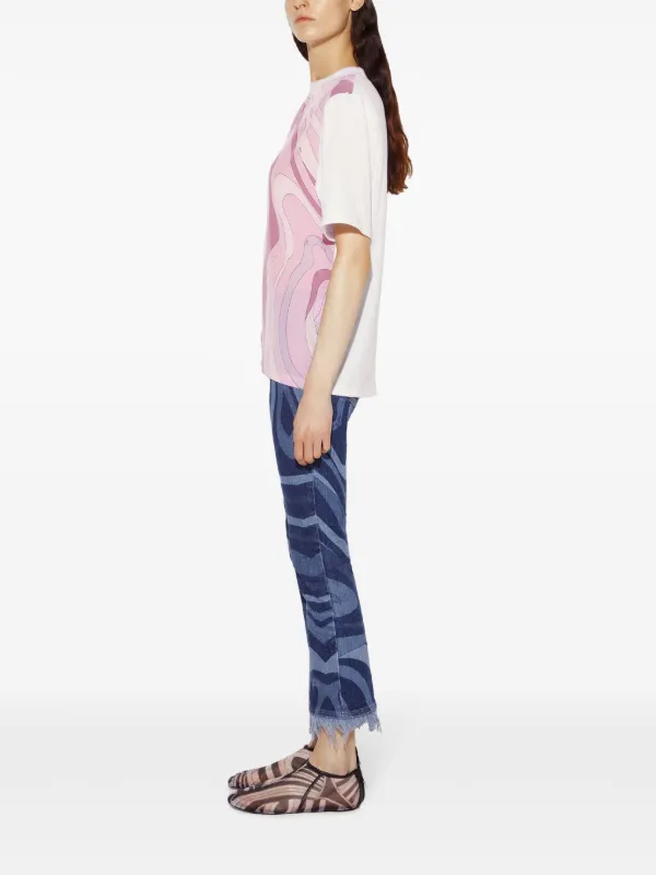 PUCCI Marmo-print t-shirt | Pink | FARFETCH
