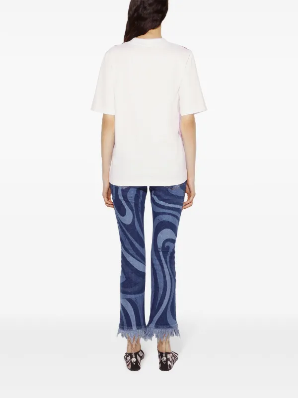 Tシャツ・カットソー PUCCI SS24 MARBLE PRINT T-SHIRT (4HJM11_4H796040) PUCCI Marmo-print t-shirt | Pink | FARFETCH