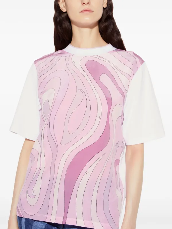 PUCCI Marmo-print t-shirt | Pink | FARFETCH