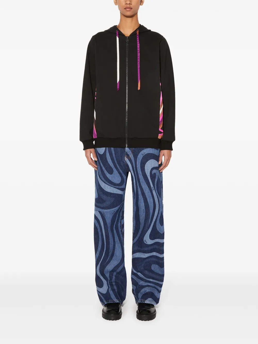 PUCCI Hoodie met print - Zwart
