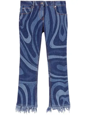 【Emilio Pucci】Marmoプリント コットンパンツ【関税送料込】 PUCCI ウィメンズ デニム通販 - FARFETCH