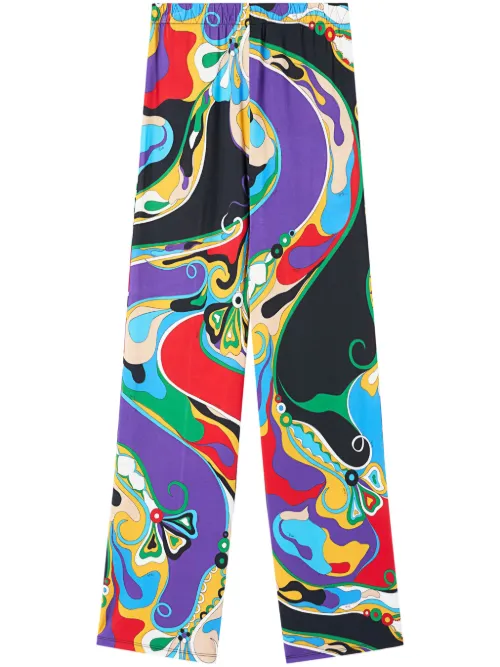Pantalon à imprimé Orchidée - PUCCI - Modalova