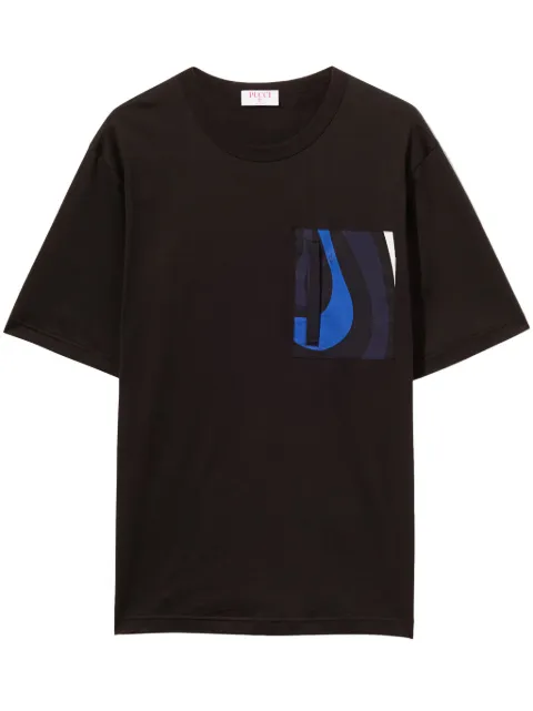 PUCCI t-shirt superposé à imprimé Marmo