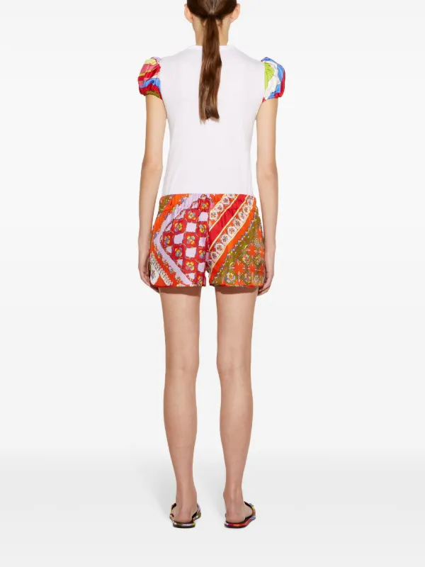 【関税・送料込】PUCCI Iride ディテール コットン Tシャツ PUCCI Iride Tシャツ | ホワイト | FARFETCH JP