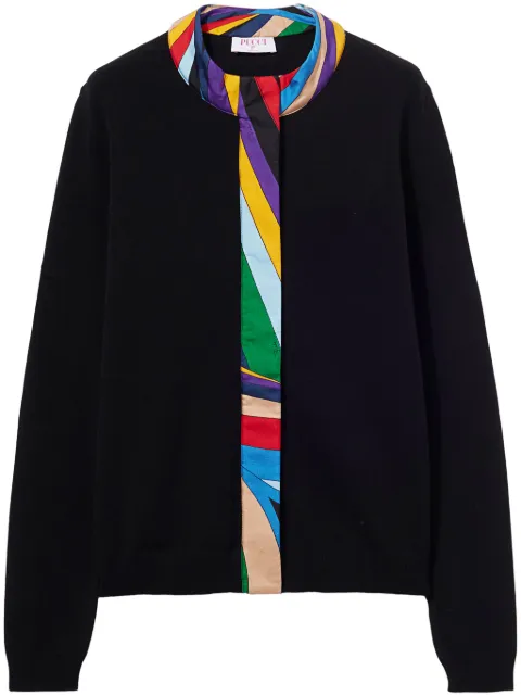 PUCCI multicolor-trim cardigan 