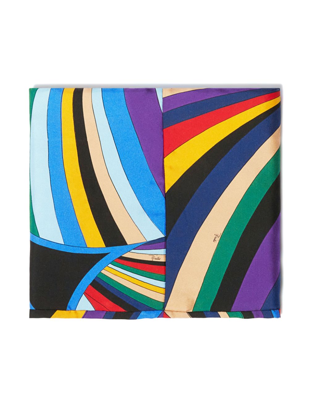 PUCCI Iride-print silk snood scarf - Blauw