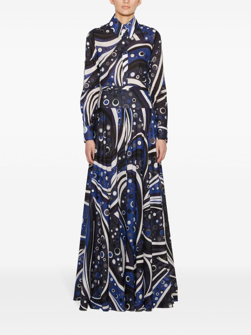 PUCCI FONTANE-PRINT COTTON SKIRT 