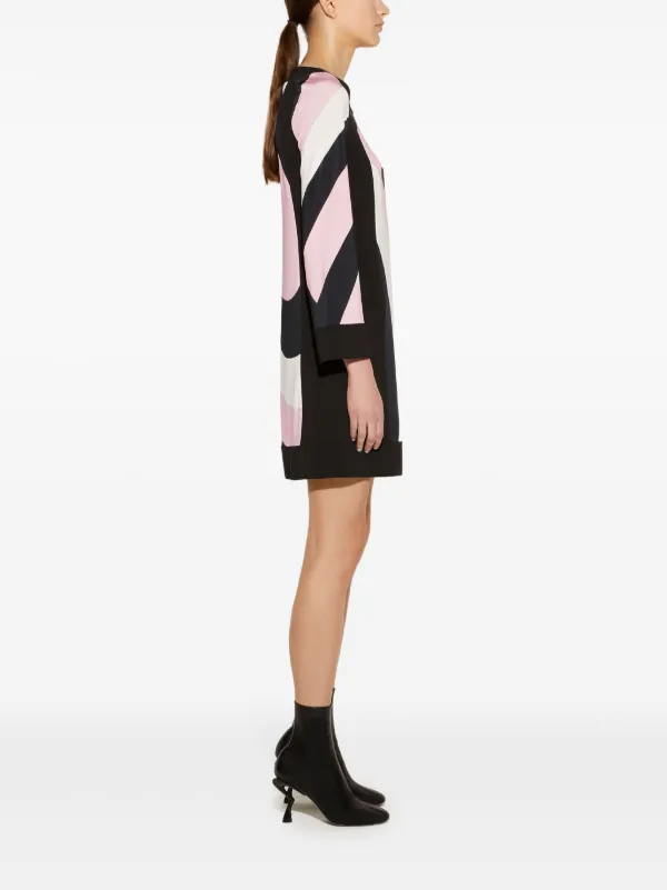 pucci iride print mini dress PUCCI Se Twill Iride Print Mini Dress Emilio Pucci