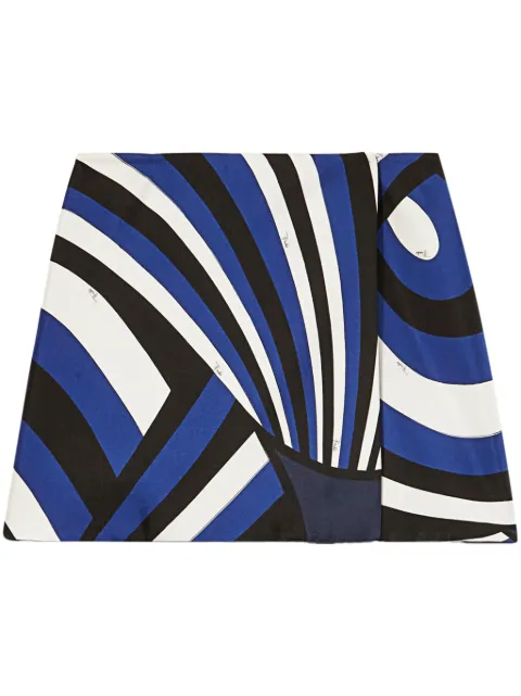 PUCCI iride-print silk skirt
