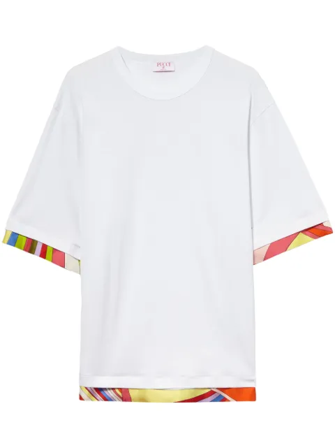 PUCCI t-shirt à bords contrastants