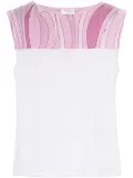 PUCCI Marmo-print top - White