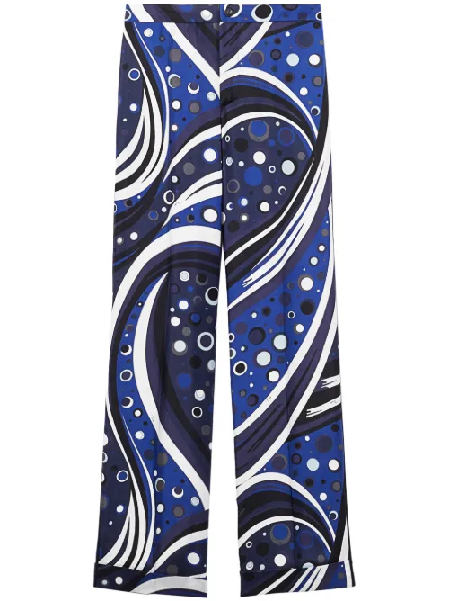 Pantalon en soie à imprimé Fontane - PUCCI - Modalova