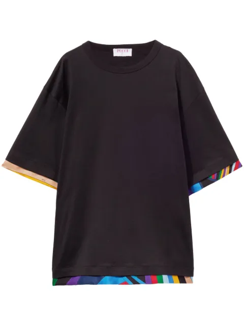 PUCCI t-shirt à bords imprimés